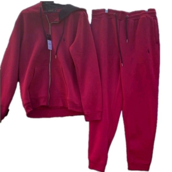 Polo Ralph Lauren Other - Polo Ralph Lauren Polo Joggers & Sweater Red (2 PIECE SET) Mens Size Large